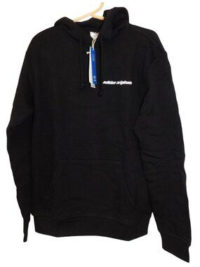 Adidas Originals Yung Z Hoodie Size S NWT Black Trefoil Streetwear Y2K NEW